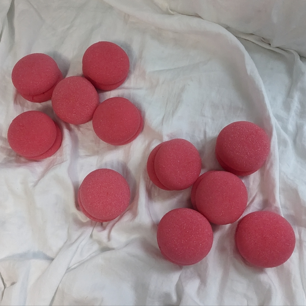Sponge Ball Hair Rollers Curlers - Pack of 10